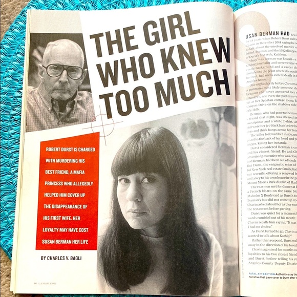 ROBERT DURST LOS ANGELES MAGAZINE July 2019 - Picture 1 of 6